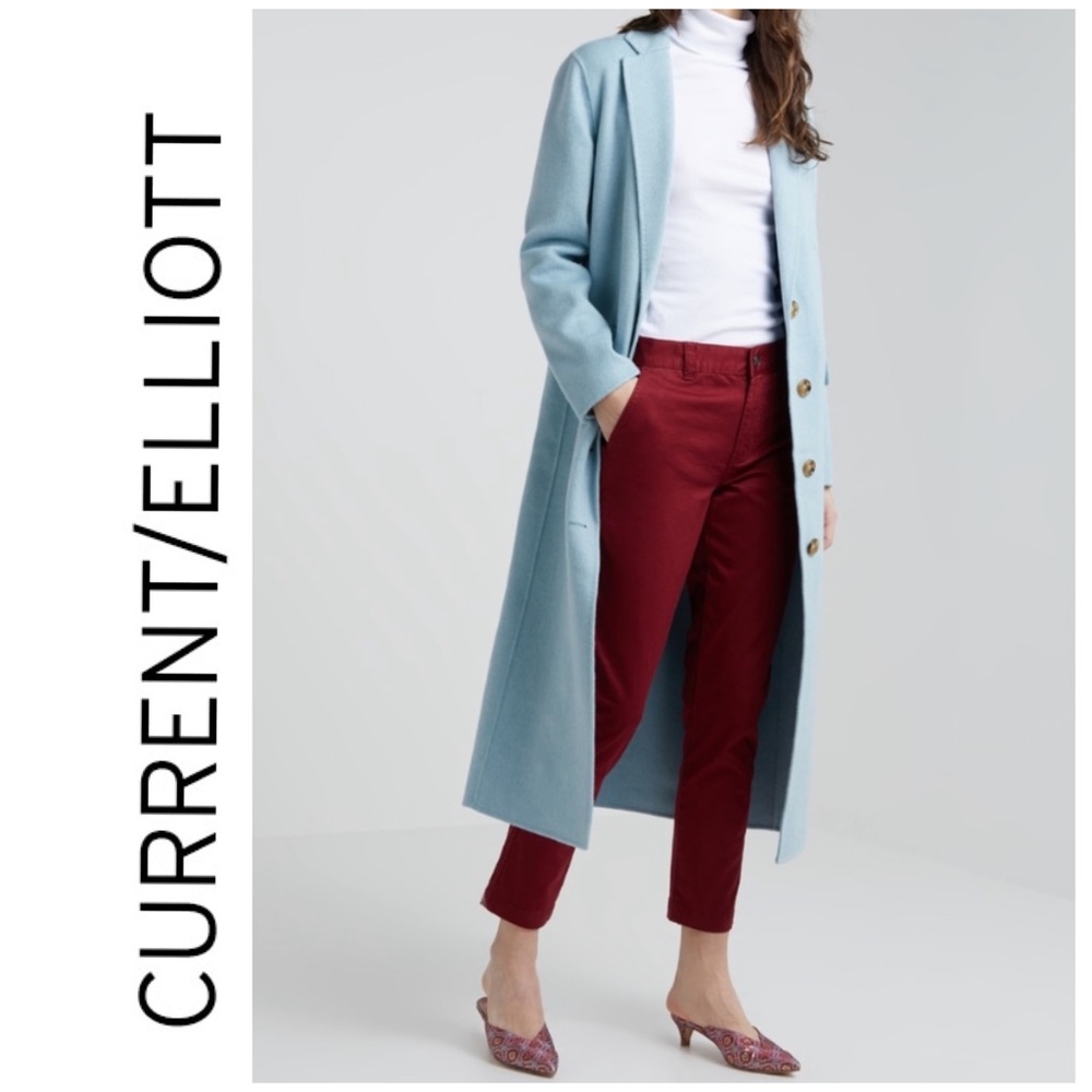 Current / Elliot The Confidant Pants Solid Maroon